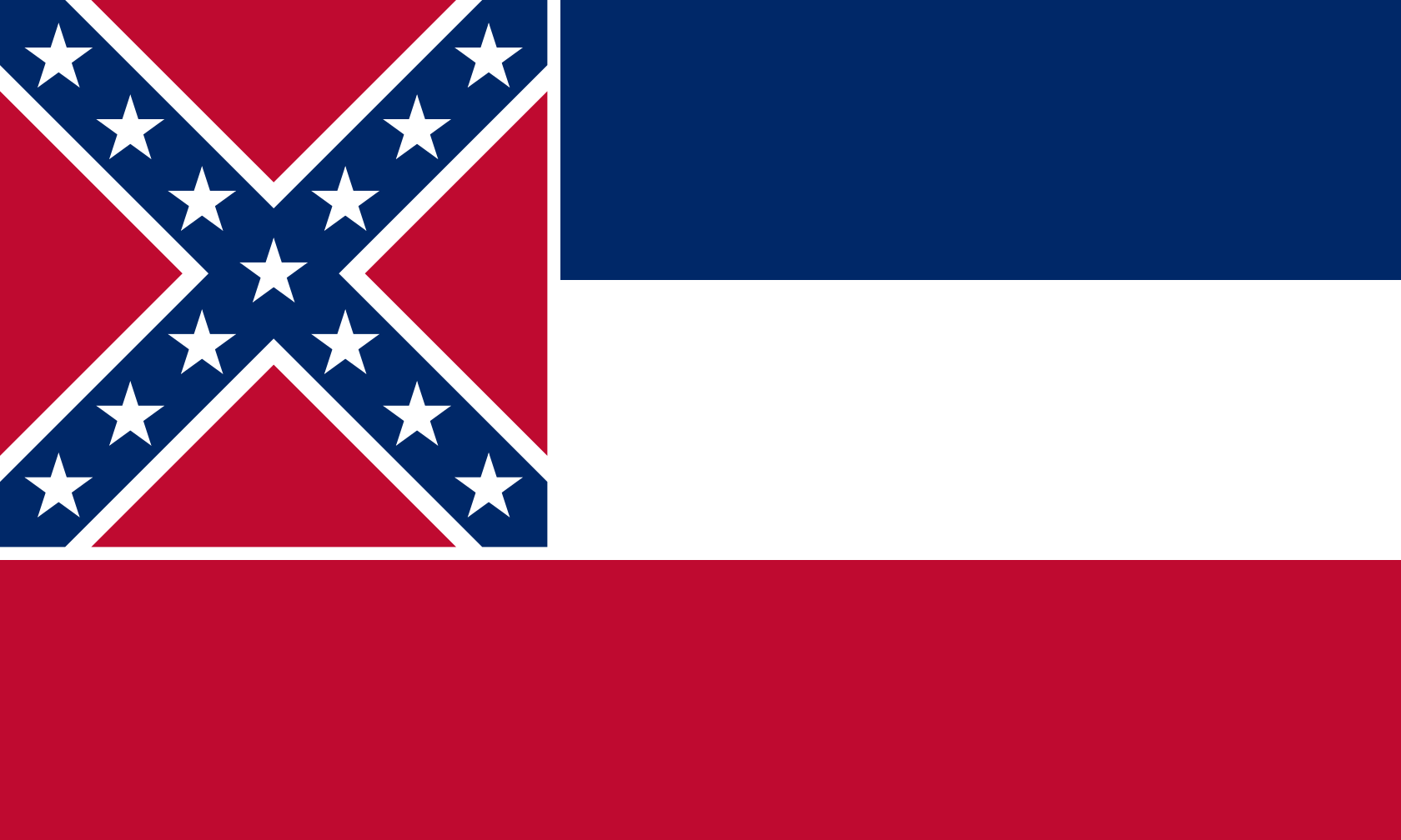 Obrázek vlajky státu USA Mississippi, členského státu Spojených států Amerických, v rozlišení v rozlišení 1680x1008 | Mississippi | Mississippská vlajka | Jackson | Jackson